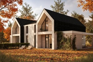 Дуплекс из газобетона с планировкой от БЛОК44